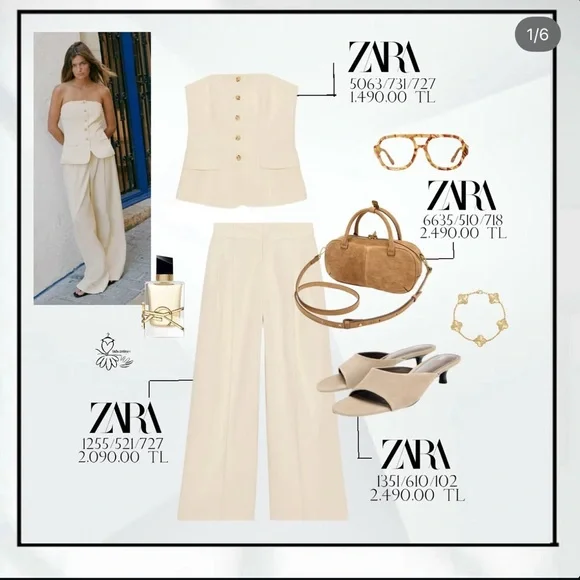 ZARA BUTTONED VEST TOP - Picture 16 of 17